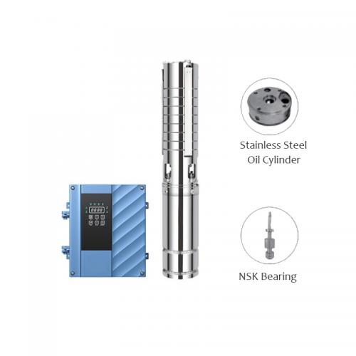 3 Inches Hybrid solar submersible pump with Stainless Steel impeller 